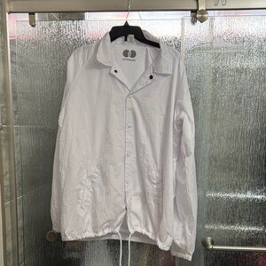 Men’s white windbreaker